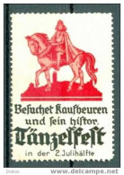 Werbemarke Cinderella Poster Stamp Kaufbeuren Tänzeltfest Um 1910 #464 - Erinnophilie