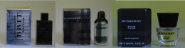 Port Gratuit - Lot De 3 Miniatures Burberry Pour Homme - Miniatures Men's Fragrances (in Box)