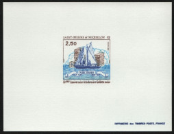 St. Pierre & Miquelon 1988 - Mi-Nr. 564 ** - MNH - Epreuve De Luxe - Schiffe - Imperforates, Proofs & Errors