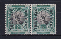 South Africa: 1930/47   Official - Springbok   SG O12    ½d   MH Pair - Dienstzegels