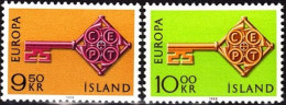 ICELAND / ISLAND 1968 EUROPA. Complete Set, MNH - 1968