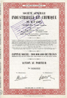 Titre De 1960 - Société Générale Industrielle Et Chimique Du Katanga - SOGECHIM - - Afrique
