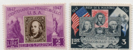 San Marino Anno 1947 - Centenario Del 1° Francobollo USA - Unificato 330/35 MNH - Neufs