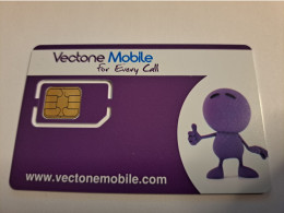 UNITED KINGDOM /  GSM /  SIM CARD /  PROVIDER ; VECTONE MOBILE        /   MINT  CARD  ** 15812** - [10] Colecciones
