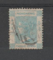 HONG-KONG:  1862  VICTORIA  -  12 C. USED  STAMP  -  YV/TELL. 3 - Usati