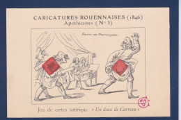 CPA Jeu De Cartes Carte à Jouer Non Circulé Satirique Rouen Clystère Pot De Chambre - Cartas
