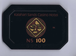 Z/ Casino Plaque N$ 100 Kalahari Sands Windhoek Namibia - Casino