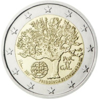 2 EURO PORTOGALLO 2007 COMMEMORATIVO PRESIDENZA  EUROPEA FIOR DI CONIO UNC FROM ROLLS - Portugal