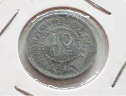 BELGIQUE/BELGIE ALBERT PREMIER 10 CENTIMES 1917 ZINC OCCUPATION ONLY 1.447.300 EX. COTES : 7.5€-22.50€-45€-100€ - 10 Cents