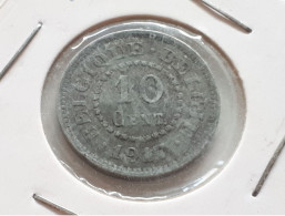 BELGIQUE/BELGIE ALBERT PREMIER 10 CENTIMES 1917 ZINC OCCUPATION ONLY 1.447.300 EX. COTES : 7.5€-22.50€-45€-100€ - 10 Centimes