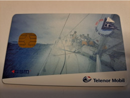 NORWAY NOORWEGEN / GSM/  SIMCARD WHITE BREAD  RACE /  TELENOR / WITH CHIP  MINT  ** 15822** - Noruega