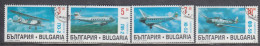 Bulgaria 1995 - Avions, Mi-Nr. 4180/83, Used - Gebruikt