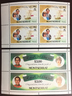 Montserrat 1981 Royal Wedding Booklet Panes MNH - Montserrat