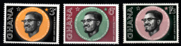 Ghana - 1962 -Anniversaire De La Mort De Patrice Lumumba - 3 Tp Y&T N° 110/12 MNH ** - Neufs - New - Nuovo - Ghana (1957-...)