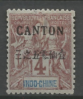 CANTON N° 19 NEUF* TRACE DE CHARNIERE / Hinge / MH - Unused Stamps