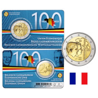 BELGIO 2 EURO 2021 COMMEMORATIVO UNIONE ECONOMICA - F.D.C. B.U.  COINCARD CASUALE NL/FR - Belgio