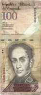 100 Bolivares 2007-17 (recto)  Simon Bolivar Général Vénézuélien,Siski Rouge Et Le Parc National El Ávila - Venezuela