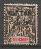 CANTON N° 24 NEUF* TRACE DE CHARNIERE / Hinge / MH - Unused Stamps