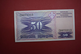 Banknotes  Bosnia And Herzegovina 50 Dinara Not Issued 1995 MNH P# 47 - Bosnien-Herzegowina