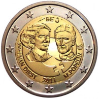 BELGIO 2 EURO 2011 COMMEMORATIVO DIRITTI DELLE DONNE - F.D.C. UNC FROM ROLL - Belgique