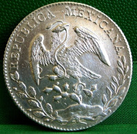 MEXIQUE MONNAIE ARGENT  8 Reales Go 1896 R.S. Guanajuato RARE ANTIQUE MEXICO SILVER COIN - Mexico