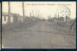 Cpa Du 80 Chaulnes Avenue Sainte Anne -- Guerre Mondiale 1914-19      LANR118 - Chaulnes