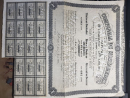 COMPANHIA DE MOSSAMEDES Titre Au Porteur Pour 1 Action De 1894 - Afrika