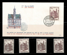 1959 1108 FDC  & 1108** X 4 :" Stadhuis Van Oudenaarde / Hotel De Ville D'Oudenaarde " - 1951-1960