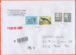 ITALIA - ITALY - ITALIE - 2023 - 170 Salvaguardia Del Mare + 4000 + 5000 Alti Valori - Piego Di Libri Raccomandato - Med - 2021-...: Marcophilie