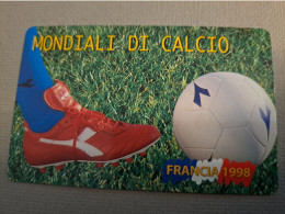 SAN MARINO / MAGSTRIPE CARD LIRE 3000 / FOOTBAL MONDIALE/ FRANCE 1998  /  MINT **   ** 15844 ** - Saint-Marin