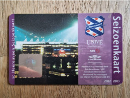 Season Card - SC Heerenveen - 2002-2003 - Football Soccer Fussball Voetbal Foot - Habillement, Souvenirs & Autres