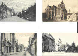 ST  BERTINUSKERK   Petite Place +oorlogsgedenkteken+place Berten+sint Jan Kruisstraat   4CP   1910 - Poperinge