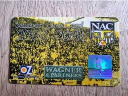 Season Club Card - NAC Breda - 2000-2001 - Football Soccer Fussball Voetbal Foot - Habillement, Souvenirs & Autres