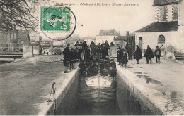 Bourges * 1908 * Chaland à L'écluse " Messire Jacques " * Péniche Batellerie Péniches Barge Chaland - Bourges