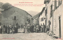 L'hospitalet Près L'andorre * La Place Du Village * Enfants Villageois - Sonstige & Ohne Zuordnung