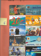 LOT DE 10 TELECARTES DE FRANCE DIFFERENTE - Collezioni