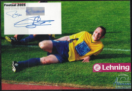 Carte Autographiée Par Jean Pierre Papin Open Futsal 2005 Arènes De Metz - Sportivo