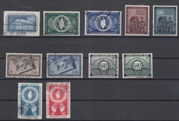 NATIONS  UNIES  NEW-YORK     1952/53   N° 12 à 22  OBLITERES    CATALOGUE YVERT&TELLIER - Used Stamps