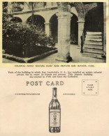 Cuba, Colonial Patio Havana Club Rum Private Bar (1930s) Postcard - Cuba