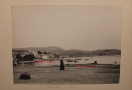 Lot 2 Photo 1890's Bandol Le Port Route à Sanary Var (83)  Tirage Print Vintage - Lieux