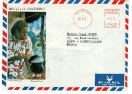 Nouvelle Calédonie Et Dépendances EMA SJ-9931 De Nouméa RP De 1981 - Covers & Documents