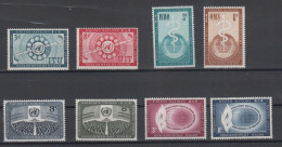 NATIONS  UNIES  NEW-YORK     1956   N° 40 à 47  NEUFS**    CATALOGUE YVERT&TELLIER - Unused Stamps