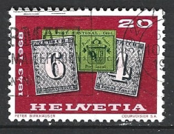 SUISSE. N°812 Oblitéré De 1968. Timbre Sur Timbre. - Stamps On Stamps