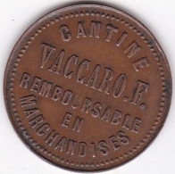 Algerie Constantine Souk-Ahras, Cantine Vaccaro, 5 Centimes, Entreprise De Travaux Publics. Rare - Noodgeld