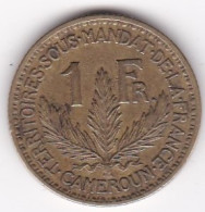 Territoire Sous Mandat De La France. Cameroun. 1 Franc 1925. En Bronze Aluminium,  Lec# 7 - Camerún