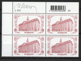 Martin Mörck. Denmark 2012. Main Post Office, Copenhagen. Michel 1718 Plate Block. MNH. Signed. - Blocks & Sheetlets