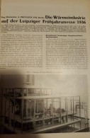 Die Wärmeindustrie Auf Der Leipzier Frühjahrsmesse 1936 /Artikel, Entnommen Aus Zeitschrift 1936 - Other & Unclassified
