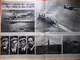 Pagina Del 1952 Cinque Anni Eroismo Vittorie Sacrifici Aviazione Bombe Su Malta - Altri & Non Classificati