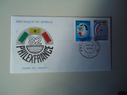 SENEGAL   FDC EXHIBITION  PHILEXFRANCE 1982 - Esposizioni Filateliche