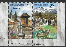 2012 Bosnien Und Herzegowina  Mi. 589-590 **MNH  Europa   " Besuche " - 2012